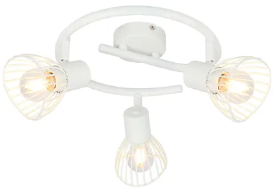 Produktbild von BRILLIANT Spotspirale, 3-flammig Elhi weiß IP20 E14 40 Watt dimmbar g. f. Tropfenlampe