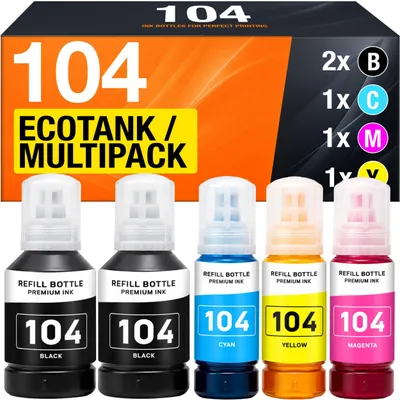 Obrázok produktu pre Sada atramentov Inktset kompatibilná s modelom Epson 104 pre tlačiarne EcoTank