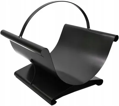 Produktbild von Kaminholzständer mit Kaminbesteck aus Stahl, Schwarz