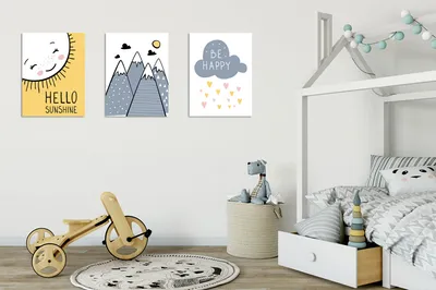 Produktbild von Wallity, UDC04- GWN1389, Bunt, Leinwandbilder, 30 x 40 cm, 60% Baumwolle / 40% Polyester