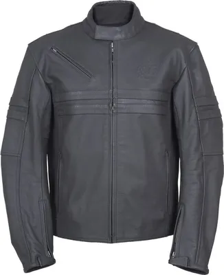 Produktbild von RO844 - zeitlose Motorrad Lederjacke in dezenten anthrazit Roleff Größe: 3XL,