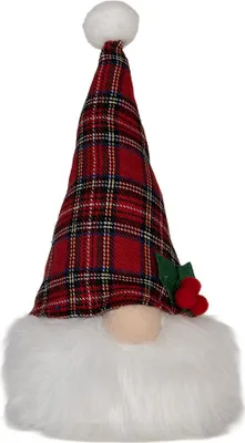 Produktbild von Clayre & Eef Weihnachtsdekoration mit LED-Beleuchtung Zwerg 10x10x25 cm Rot Synthetisch