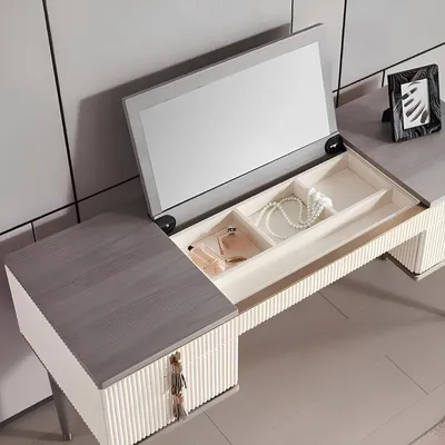 Obrázok produktu pre Konzolový stolík Toaletný stolík Kozmetické stolíky Konzolový stolík Sekretárka do spálne 140 cm