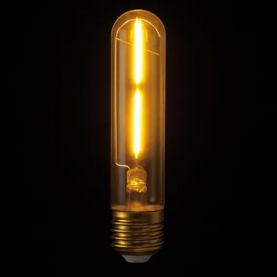 Produktbild von LED Filament Röhre T30x184mm 2W 25W E27 klar Gold Retro Shine warmweiß 2700K