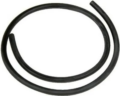 A black rubber gasket is shown against a white background.