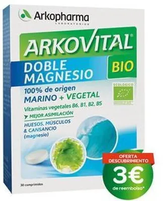 Obrázok produktu pre Arkopharma Arkovital Double Magnesium Bio 30 tabliet