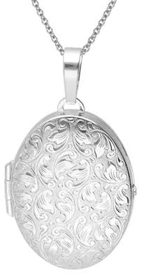 trendor 15536 Damen-Kette mit Medaillon 925 Silber 1