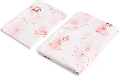 Image de SENSILLO Ensemble de literie pour enfants, coton Linge de lit Oreiller, fées