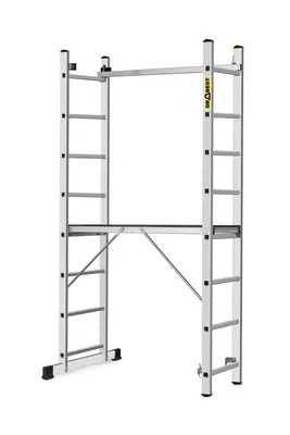 Produktbild von Drabest, hliníkové lešenie - 2X8, rebríkové lešenie 150 kg, hliníkové lešenie, pracovná plošina, plošinové hliníkové lešenie