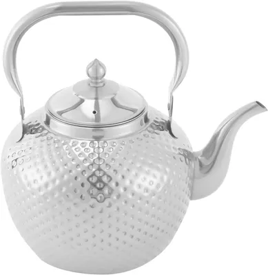 Produktbild von Edelstahl-Teekanne mit Teefilter und Siebeinsatz für Induktion, 2L