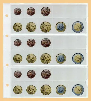 Produktbild von KOBRA 10x Euro-Münzblatt (ohne Zwischenblatt) FE24L