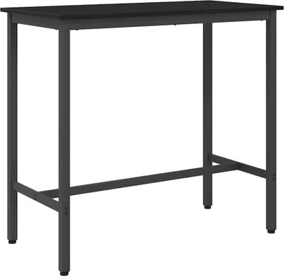 Zdjęcie produktu dla Stół vidaXL, czarny, imitacja dębu, 100 x 50 x 90,5 cm