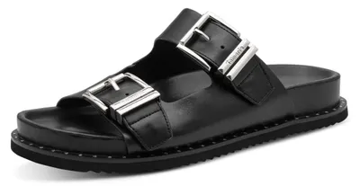 Zdjęcie produktu dla Tamaris, kapcie damskie, wykonane z naturalnej skóry, model Bio/House, kolor czarny, rozmiar 42 EU