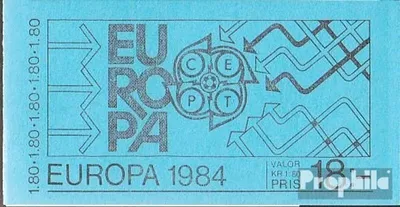 Produktbild von Briefmarken Schweden 1984 Mi 1270MH (kompl.Ausg.) postfrisch Europamarken
