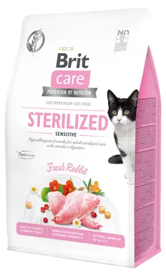 Obrázok produktu pre Granule pre mačky Brit Care Cat Grain-Free Sterilized Sensitive 400 g