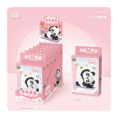 Produktbild von LOZ Yoga Panda 8802 Diamond Klemmbausteine Bausatz aus Kunststoff, 380 Teile