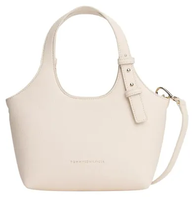 Produktbild von Tommy Hilfiger TH LOGO MINI TOTE Damen Handtasche Beige : Größe - UNICA Größe: UNICA