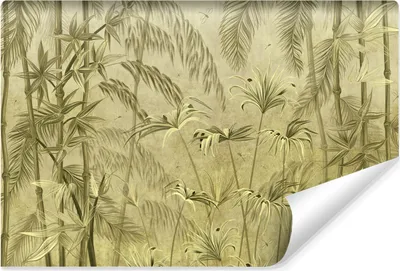 Produktbild von Muralo Vlies Fototapete tropische PFLANZEN Blätter Beton Libellen Br. 90cm x Hö. 60cm