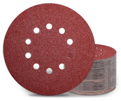 Productafbeelding van Schuurpapier 225mm met klittenband, 50 stuks, korrel P40, 10-gaats, voor gipsplaat schuurmachines