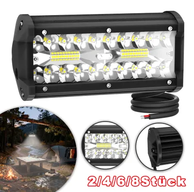 Productafbeelding van NAIZY 120W LED offroad-verlichtingsset, 4 stuks, weerbestendig, lange levensduur, geschikt voor voertuigen, machines en gebruik buitenshuis