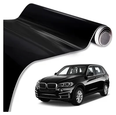Immagine prodotto di Pellicola decorativa per carrozzeria 1,52 x 28 m – nero lucido