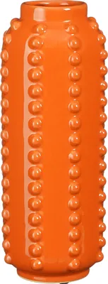Image de Mica Decorations Vase Boaz - H30 x Ø11 cm - Céramique - Orange