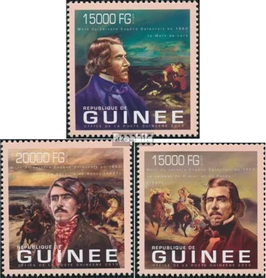 Produktbild von Briefmarken Guinea 2013 Mi 9874-9876 (kompl. Ausgabe) postfrisch Eugène Delacroix