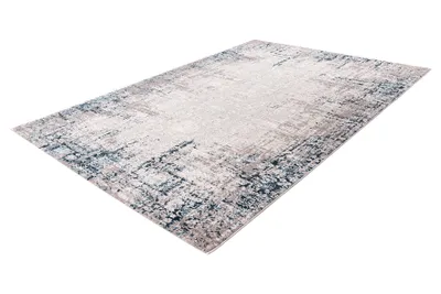 Produktbild von Teppich Phoenix 120x200 cm mit 3D-Fasergewirk, Karomuster und Mäander-Bordüre