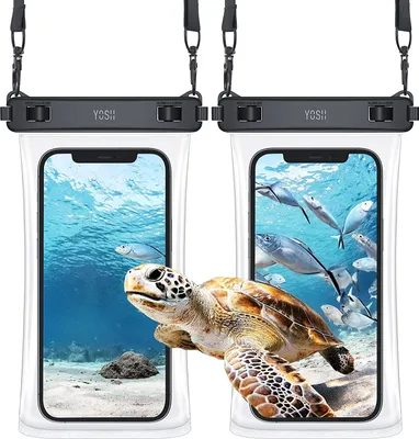 Produktbild von ANTCOOL wasserdichte Handyhülle 7,0 Zoll (2 Stück) Handy Wasserschutzhülle für Schwimmen Baden und Kochen IPX8 Waterproof Phone Case Kompatibel mit iPhone 12 11 Pro XS Max XR X Samsung S8