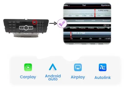 Obrázok produktu pre Bezdrôtový adaptér CarPlay a Android Auto, Plug-and-Play, široká kompatibilita, Mercedes NTG 4.5/4.7