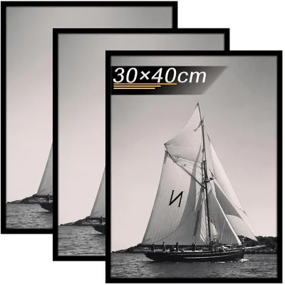 Immagine prodotto di Set di 3 portafoto in legno, formato 30 x 40 cm