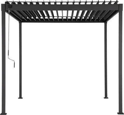 Produktbild von MIRADOR Pergola 80 Solid 3x2 m Stahl Anthrazit verstellbares Lamellendach