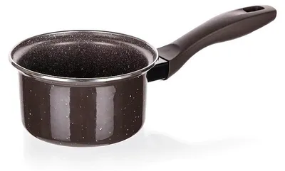 Produktbild von BANKETT Topf emailliert GRANIT Dunkelbraun 14 x 6,5 cm, 0,55 l