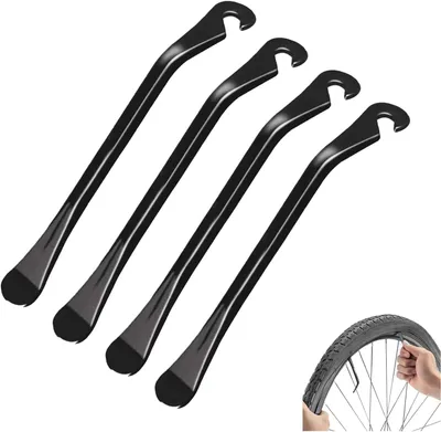 Productafbeelding van Metalen bandenlichters, 4 stuks, geschikt voor mountainbikes, racefietsen en stadsfietsen
