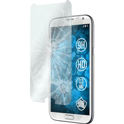 Produktbild von 2er-Pack PhoneNatic Glas-Folie klar  kompatibel mit Samsung Galaxy Note 2 - Panzerglas für Galaxy Note 2