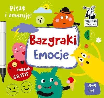 Zdjęcie produktu dla Bazgraki. Emocje. Książka dla dzieci w wieku 3-6 lat