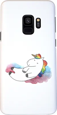Produktbild von Mr. & Mrs. Panda Samsung Galaxy S9 Handyhülle Einhorn Wolke 7 - Weiß - Geschenk, Lustig, Lächeln, Smartphone Hülle, Handy Case, Unicorn, Menschen, Einhörner, Cover