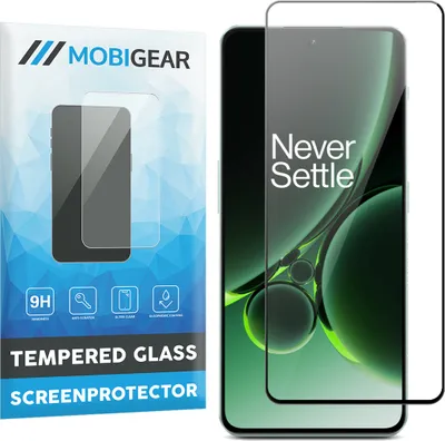 Produktbild von Mobigear Premium  OnePlus Nord 3 Panzerglas Gehärtetes Glas Displayschutz - Hüllenfreundlich - Schwarz