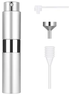 Produktbild von Mini Parfümzerstäuber Nachfüllbar 8ml Silber Tragbar für Reisen