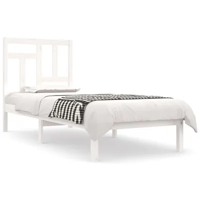 Obrázok produktu pre vidaXL Posteľ z masívu bez matraca biela 90x200 cm borovicové drevo