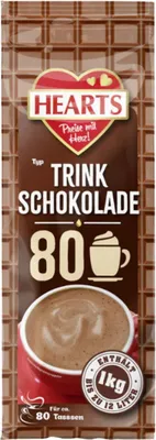 A package of instant hot chocolate mix.