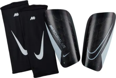 Produktbild von Nike Unisex – Erwachsene MERC Lite-Fa22 Schienbeinschoner, Black/Black/White, S