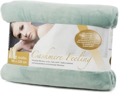 Produktbild von Gözze Premium Cashmere-Feeling Decke aqua 180x220 cm