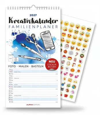 Produktbild von Kreativkalender Familienplaner 2027