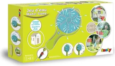 Produktbild von Smoby 3-in-1 Dusche, Kompatibel mit allen Smoby Häusern, Gardena Anschluss, Wasserdurchflussregelung, Blau