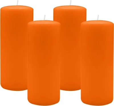 Produktbild von 4er Set Adventskranzkerzen Mandarin Orange Ø 80 x 200 mm