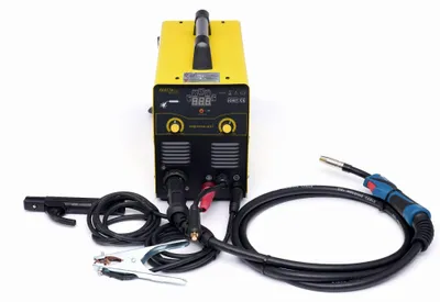 Productafbeelding van KRAFT&DELE | Lasapparaat met vuldraad, zonder gas, inverter MIG/MMA 400A, lasapparaat met synchrone draadtoevoer, compact IGBT inverter lasapparaat