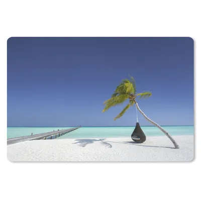 Produktbild von MuchoWow® Mauspad Mousepad Hängematte - Palme - Strand 27x18 cm - Mousepads - Maus Mat - Pad - Mausunterlage - Büroartikel - Desk Matten