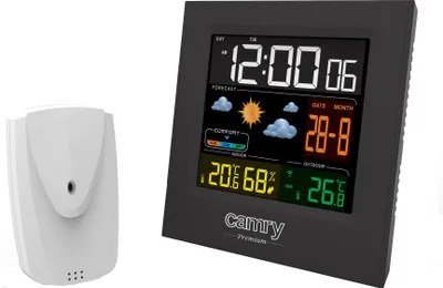 Produktbild von Camry CR1166 Wetterstation mit Wecker, Innen- und Außentemperaturanzeige
