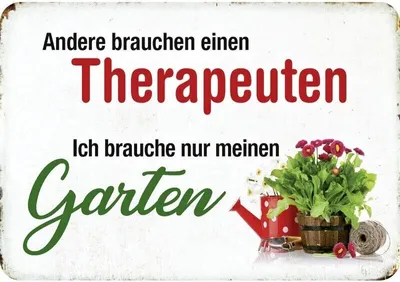 Produktbild von Kulthänger Blechschild Garten Therapeuten, KH 149